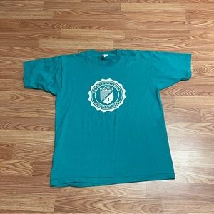 Vintage Fruit Of The Loom La Salle University Men’s T-Shirt Large Aqua Blue 90’s